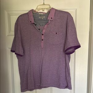 Ted Baker Purple Casual Button Down Shirt Relaxed Fit